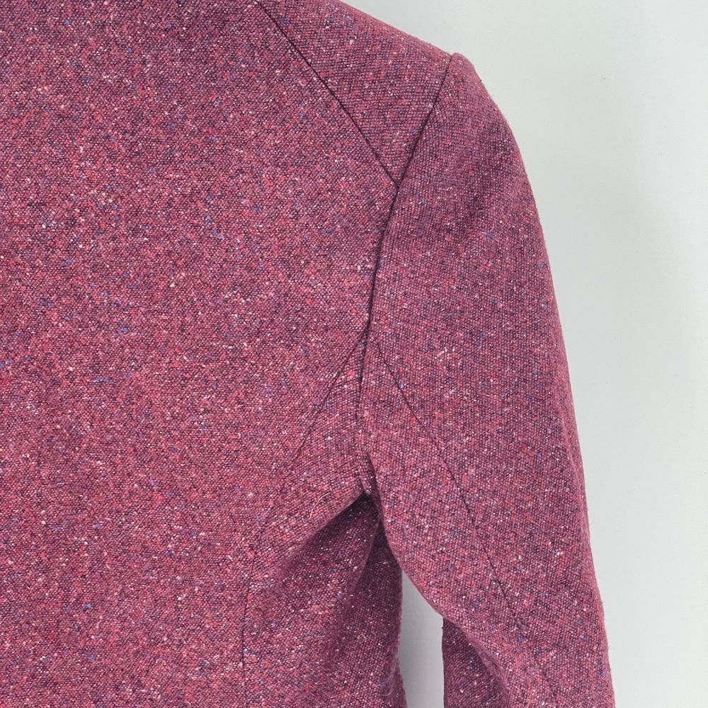 New Veronica Beard I Am Dickey Jacket Blazer Berry Red Pink Size 0 Wool Blend - Picture 10 of 15